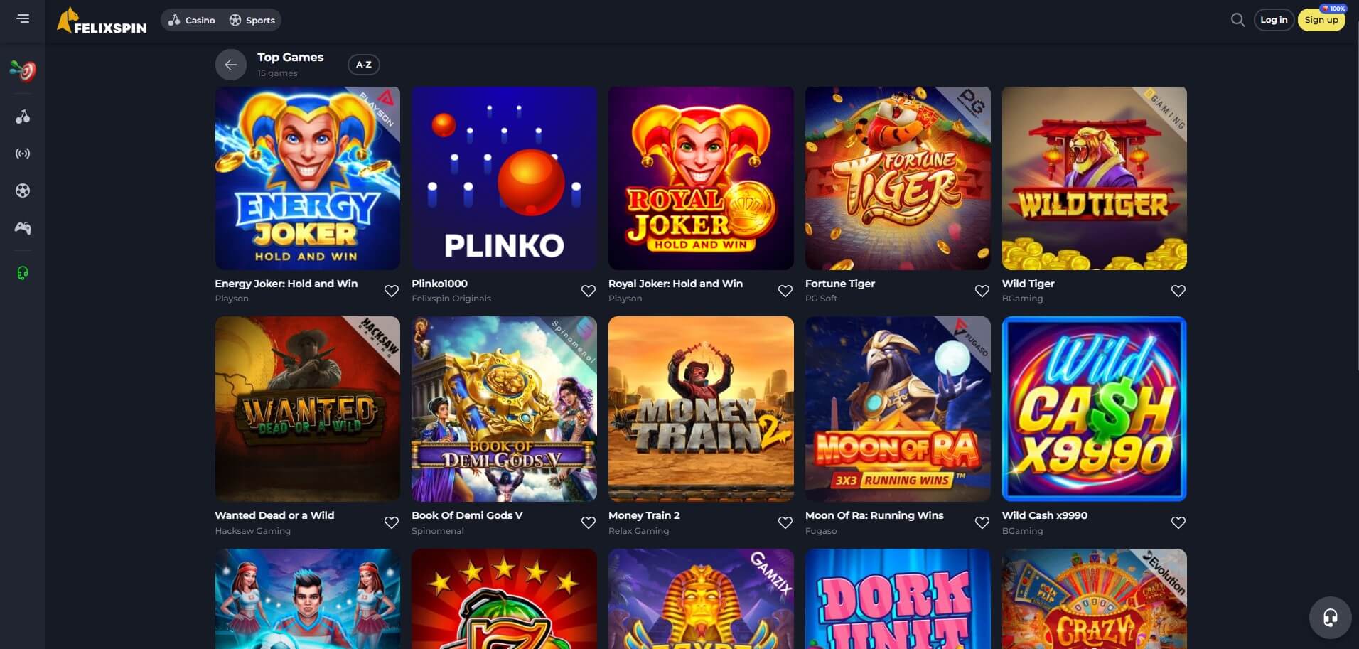 Felixspin Casino Games