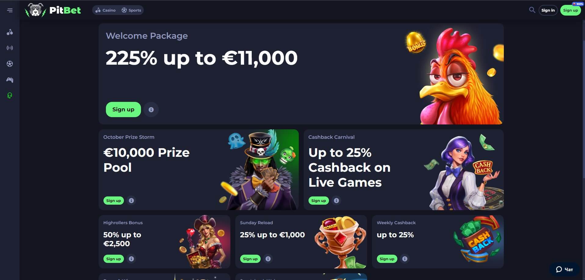 PitBet Casino Promotions