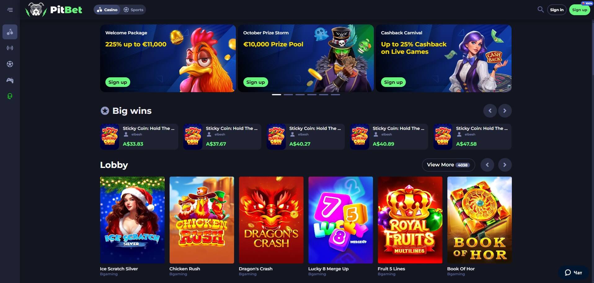 PitBet Casino Review