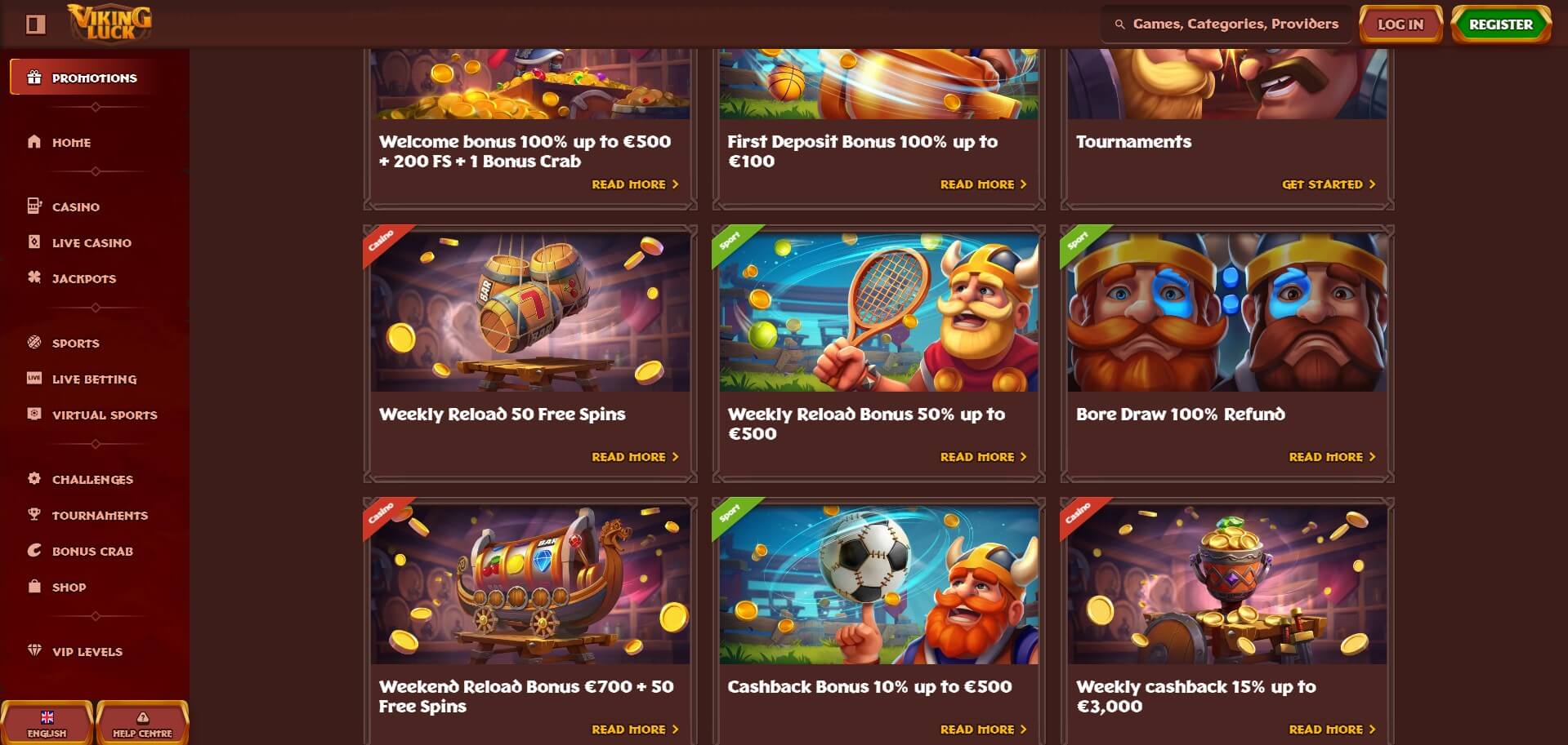 Viking Luck Casino Promotions