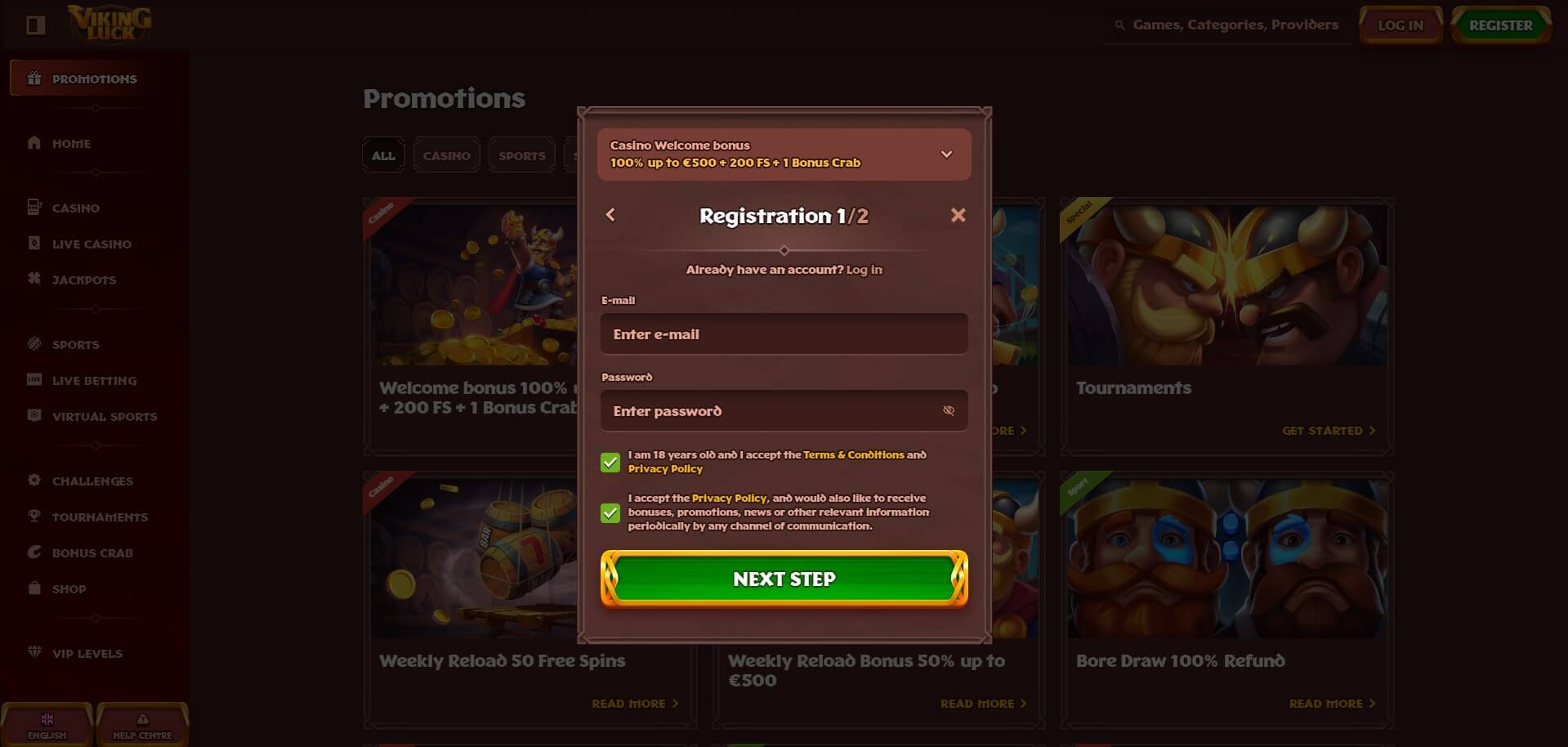 Viking Luck Casino Sign Up