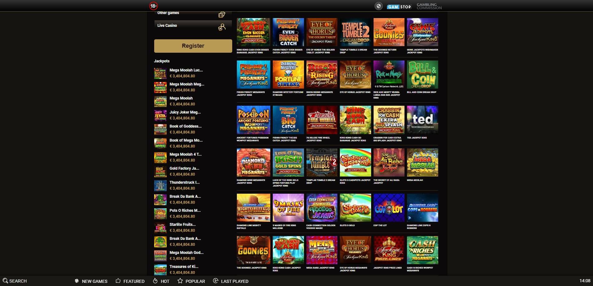 Mega Riches Casino Games