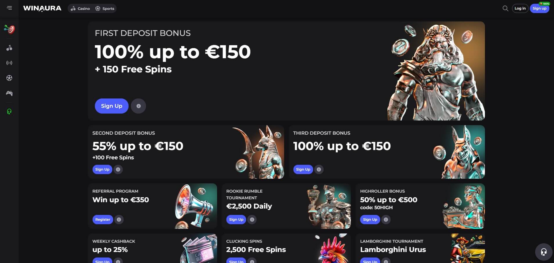 WinAura Casino Promotions