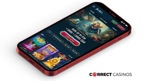 BetAlice Casino Mobile Version
