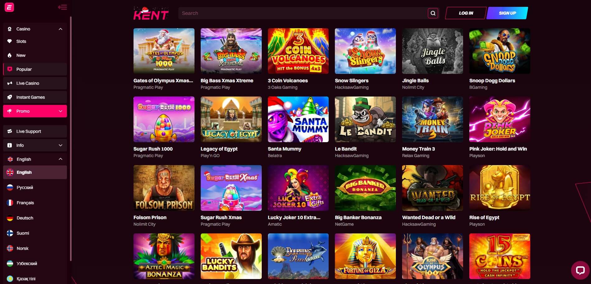 Kent Casino Games