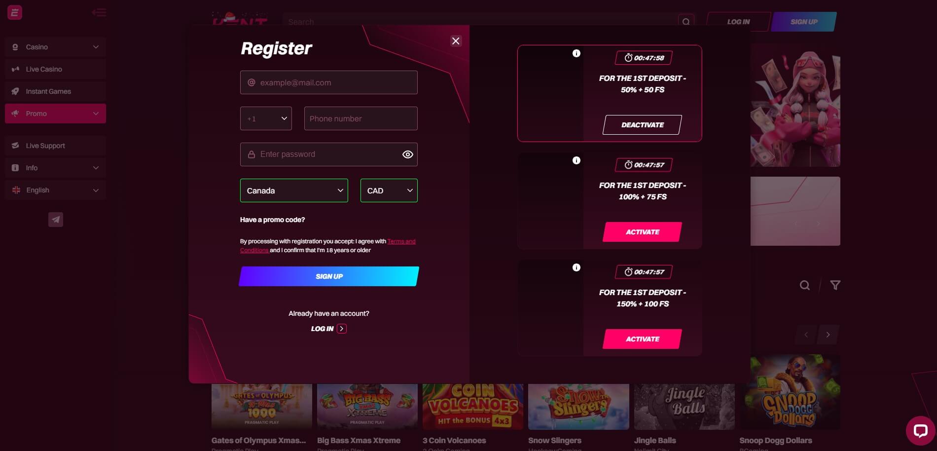 Kent Casino Sign Up