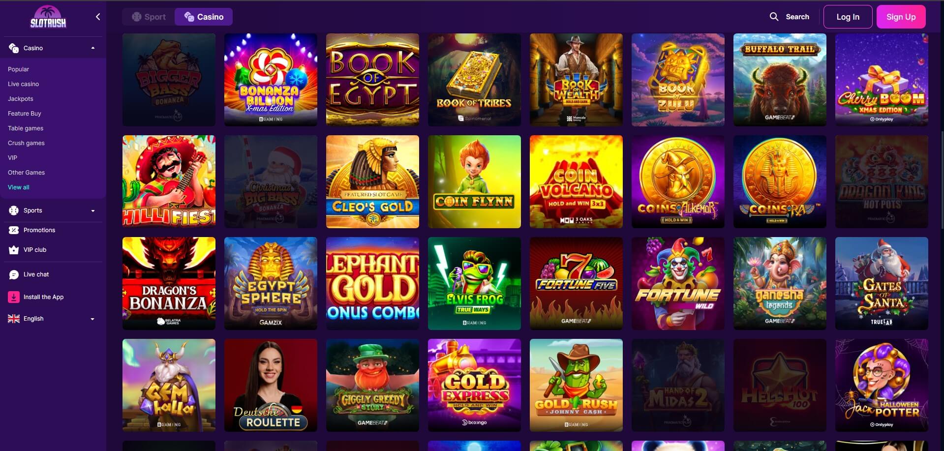 SlotRush Casino Banner