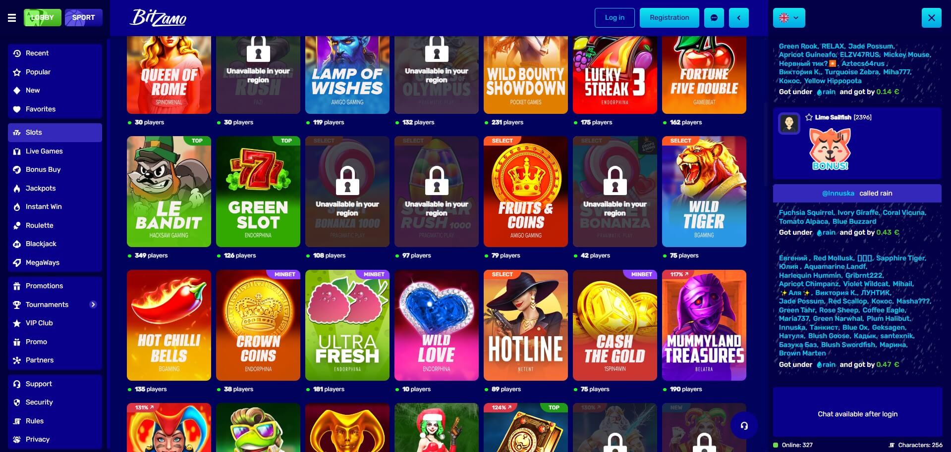 BitZamo Casino Games