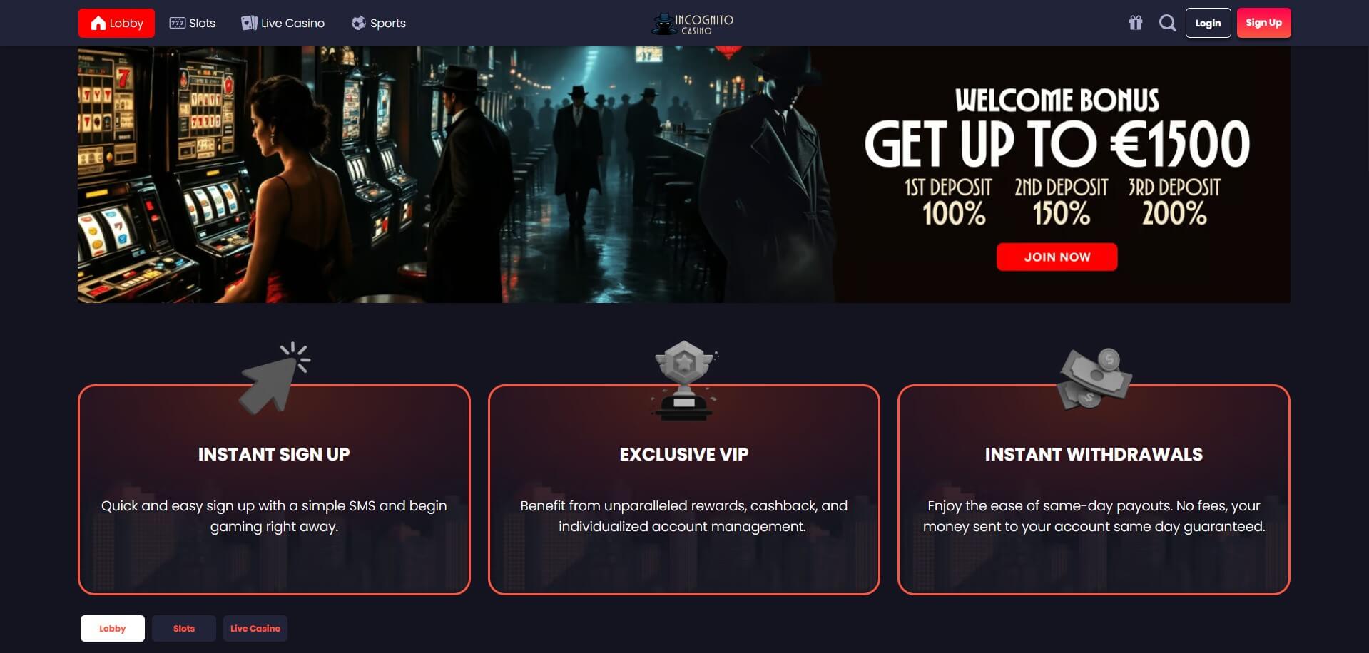 Incognito Casino Review