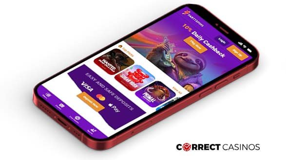 PartySpins Casino Mobile Version