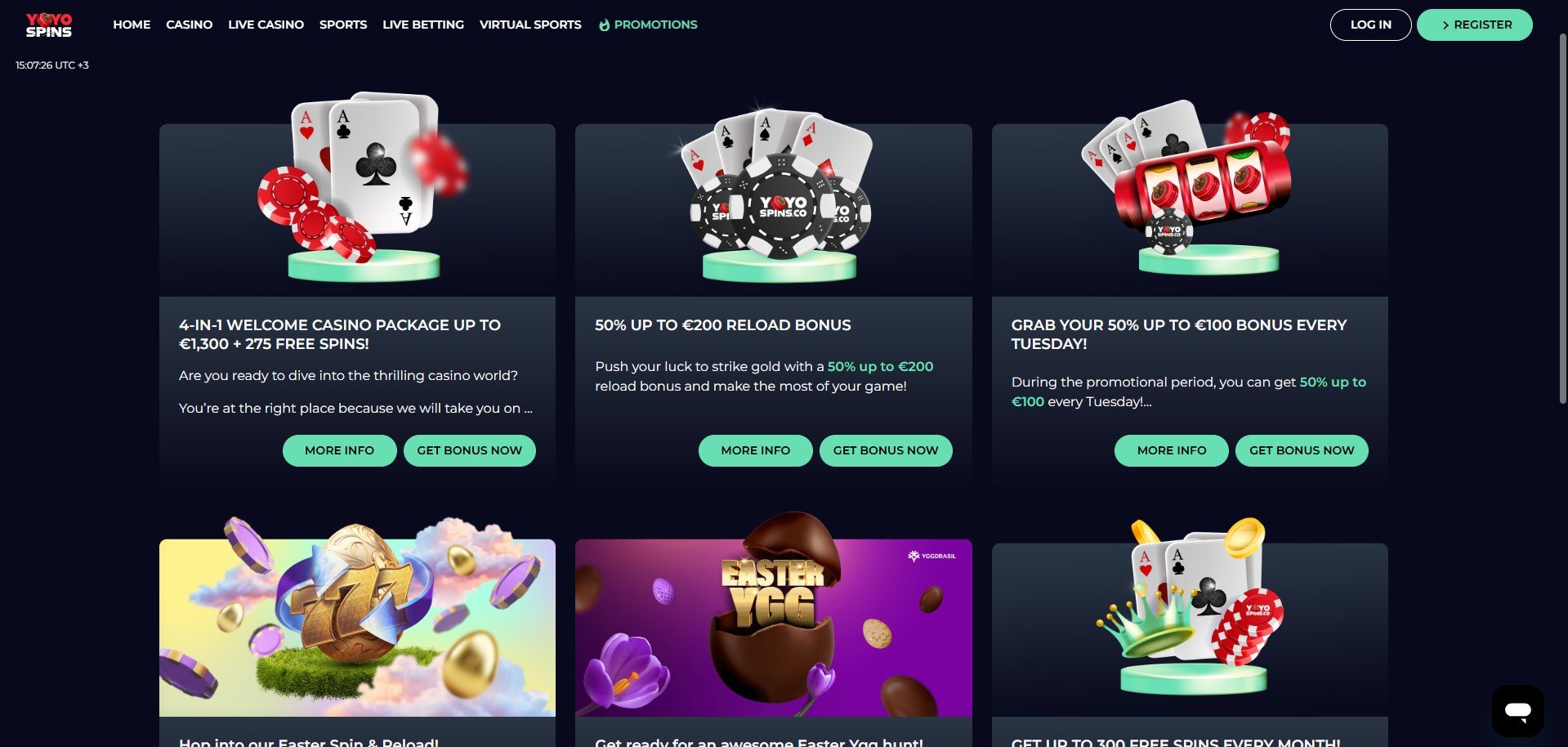 YoYoSpins Casino Promotions