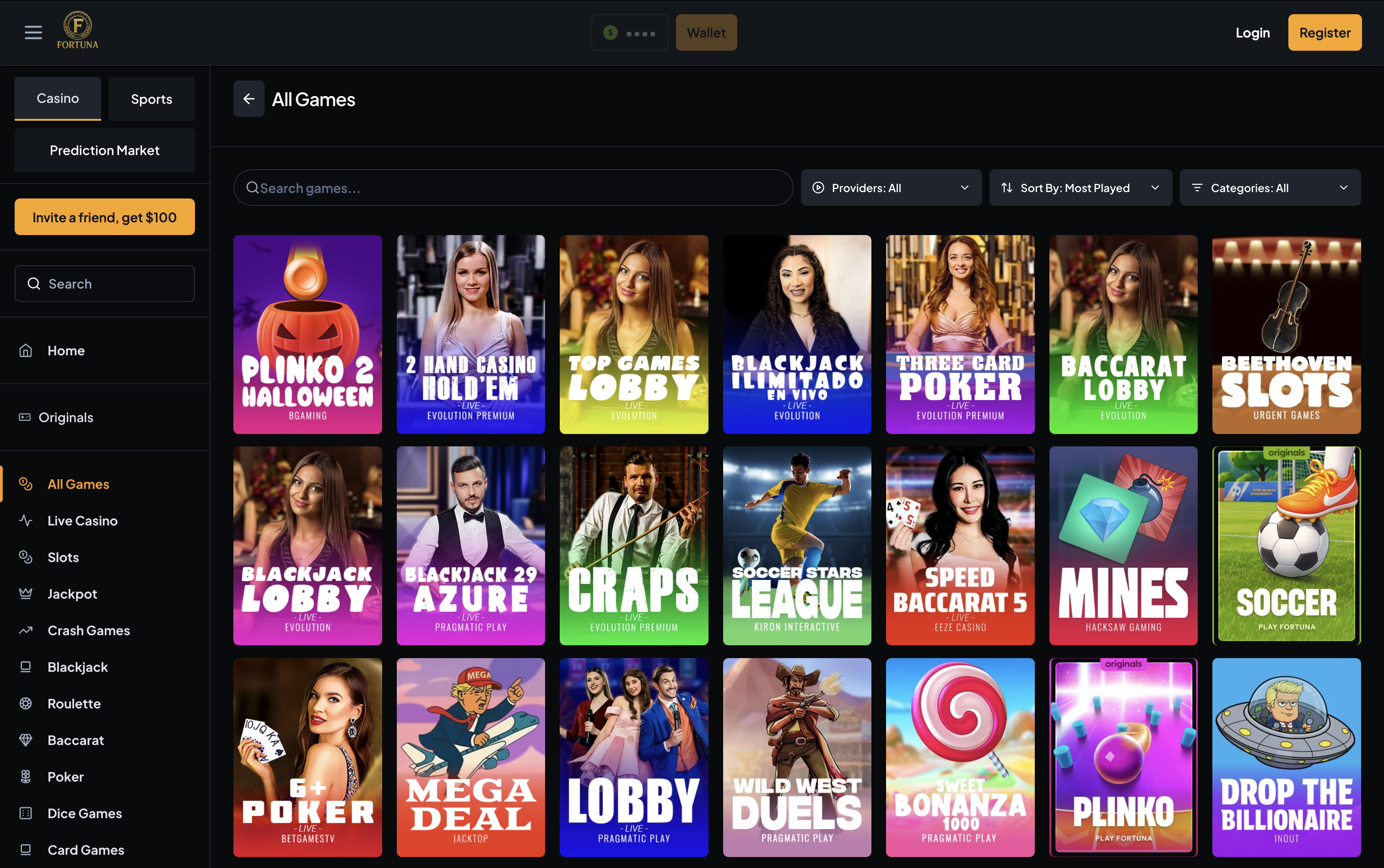 Fortuna Casino Games