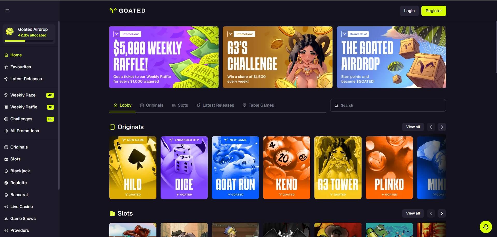 Goated Casino Review