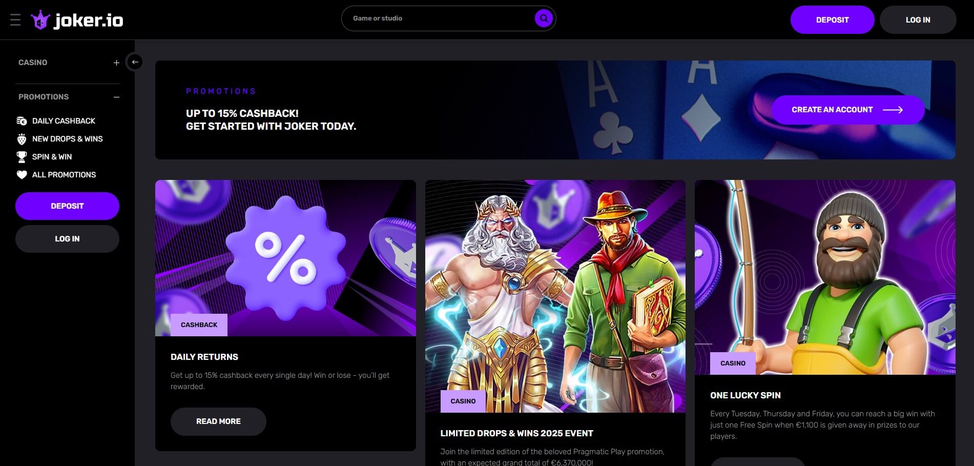 Joker.io Casino Promotions