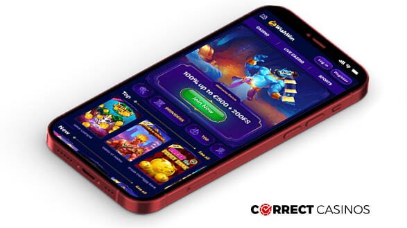 WishWin Casino Mobile Version