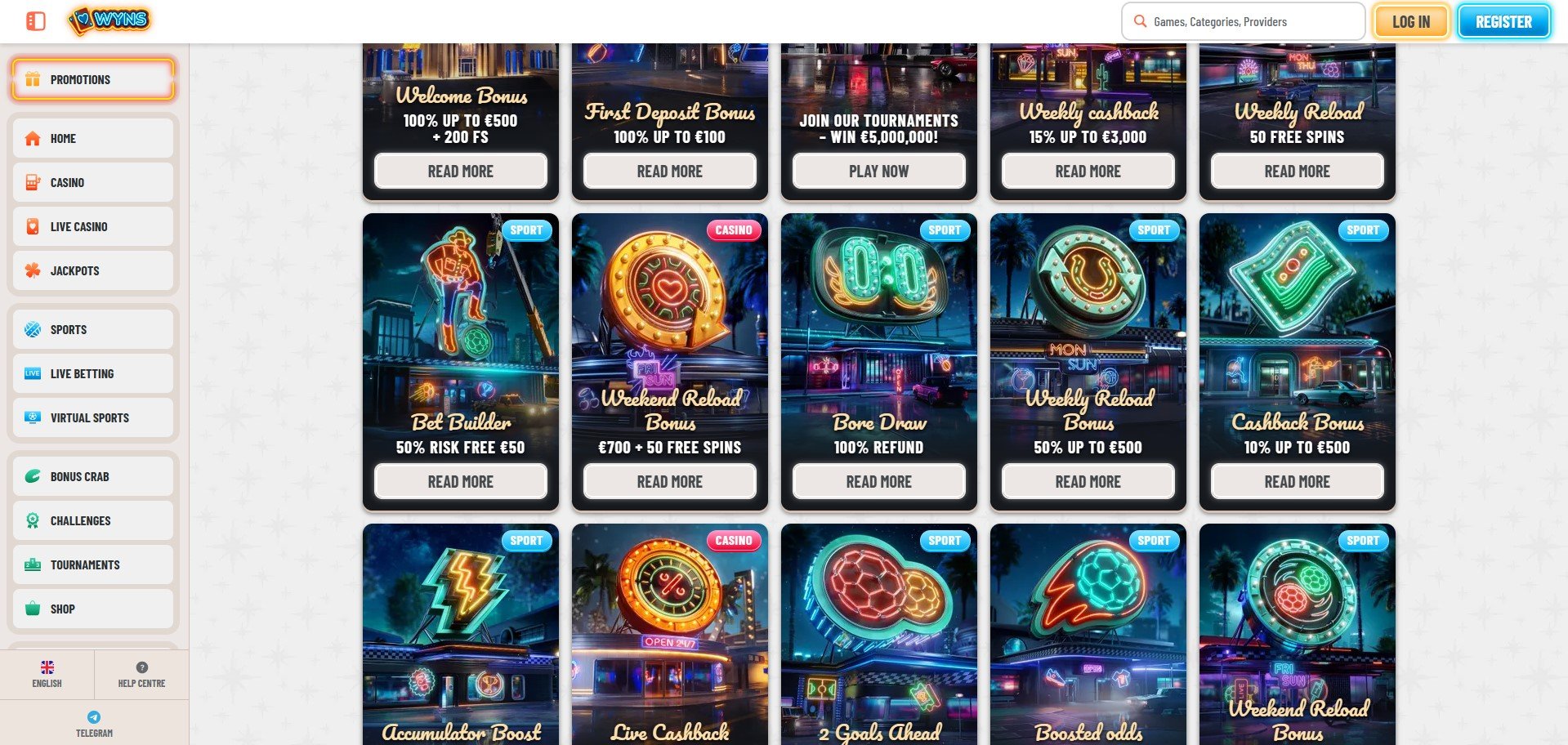 Wyns Casino Promotions