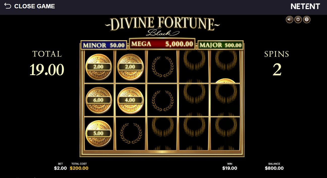Divine Fortune Black