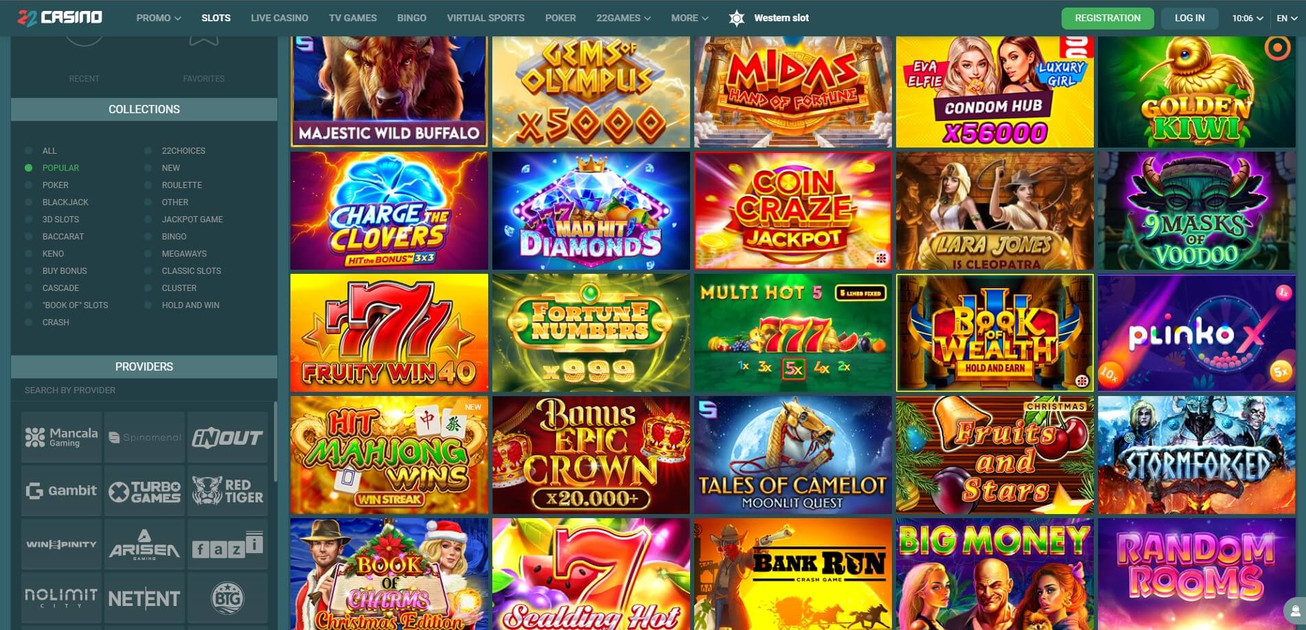 22Casino Games