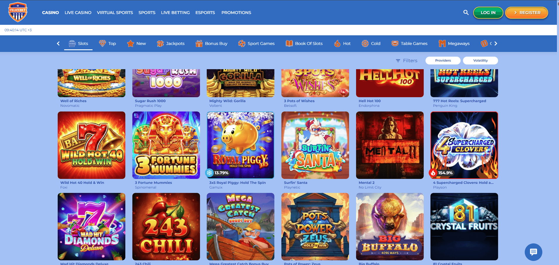 FeliceBet Casino Games