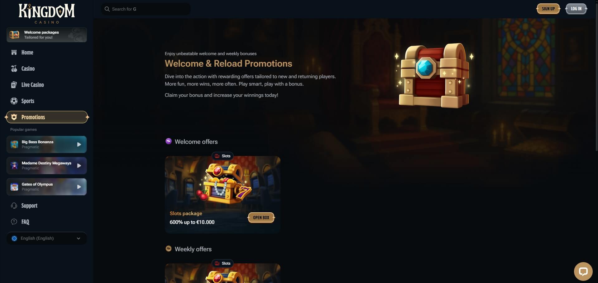 Kingdom Casino Promotions