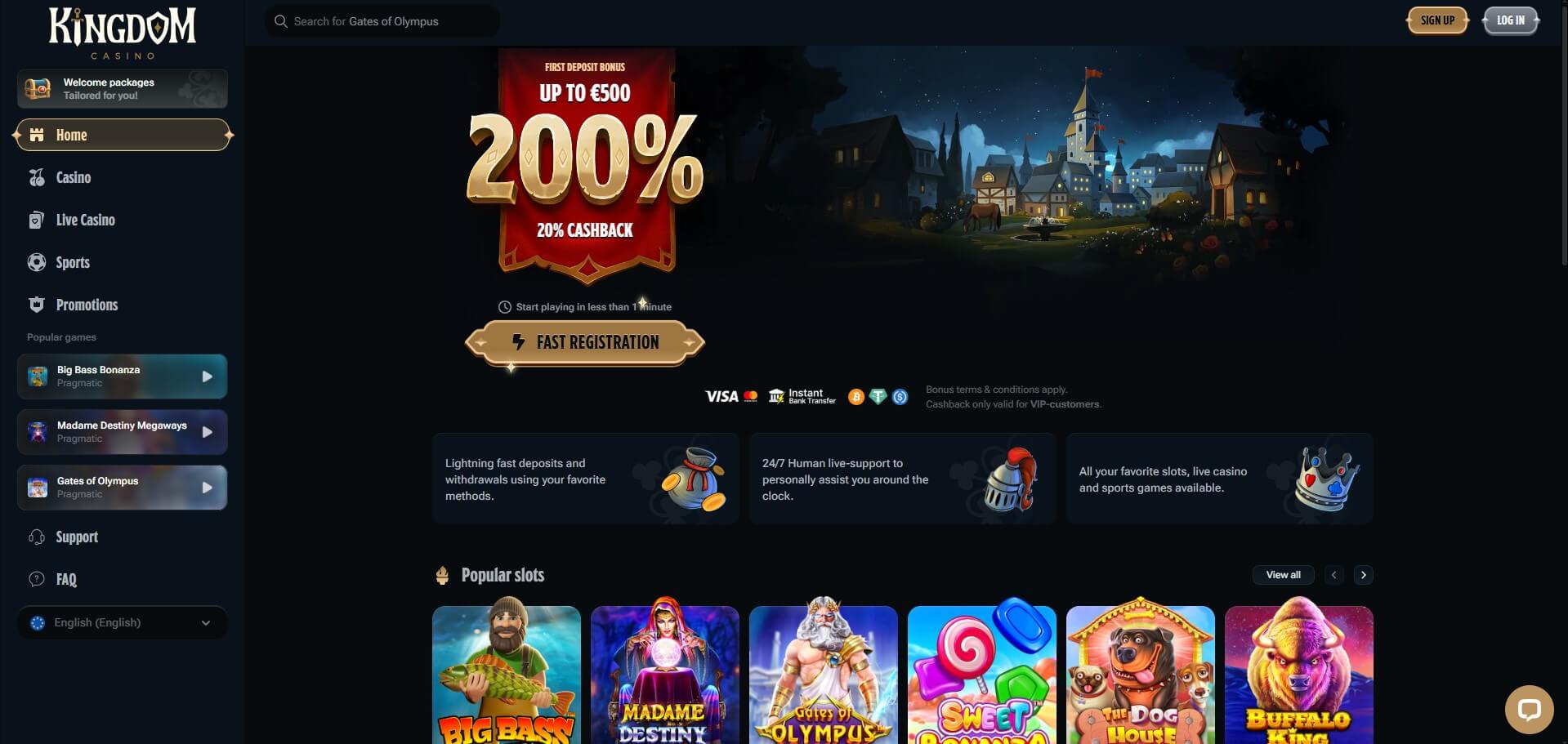 Kingdom Casino Review