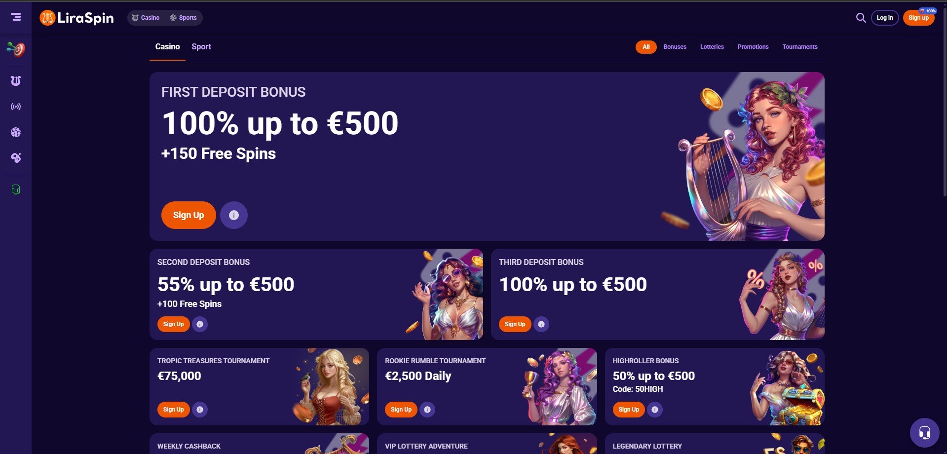 Liraspin Casino Promotions