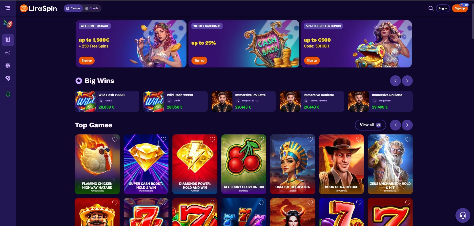 Liraspin Casino Review