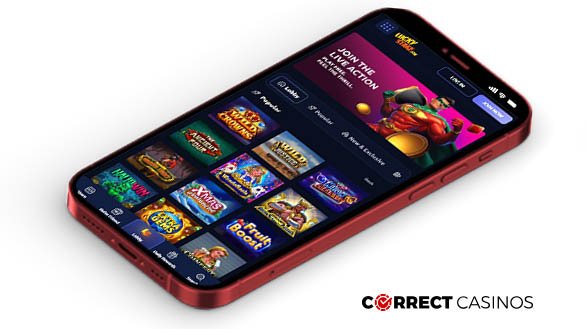 LuckyStake Casino Mobile Version
