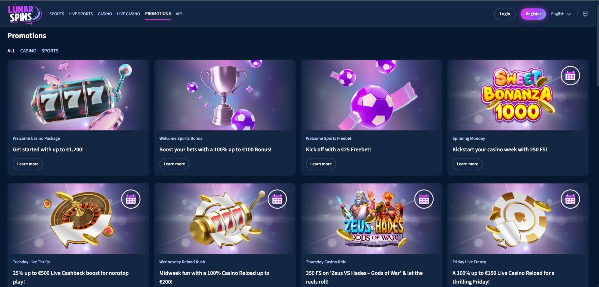 LunarSpins Casino Promotions