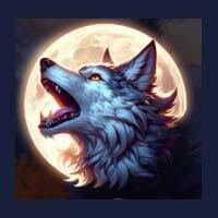 5 Wild Wolves Raccoon Symbol