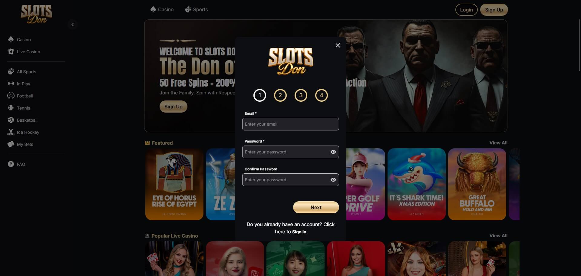Slots Don Casino Sign Up