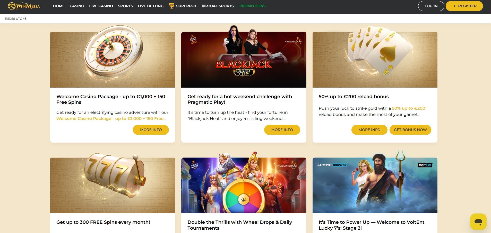 Win Mega Casino Promotions