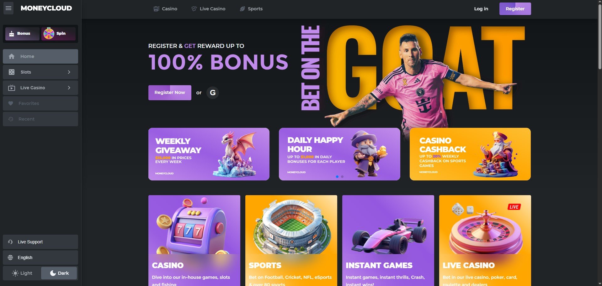Money Cloud Casino Review