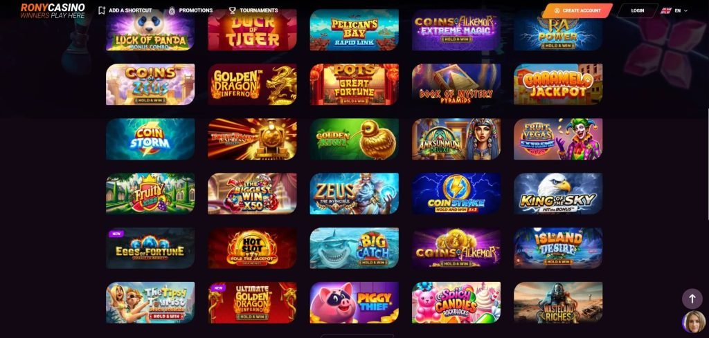 RonyCasino Games