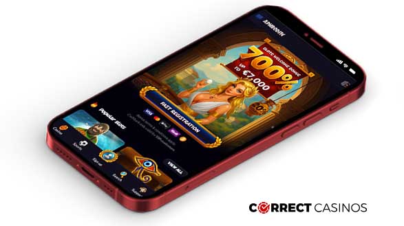 échange Aphrodite Casino bonus nouveau joueur bannière