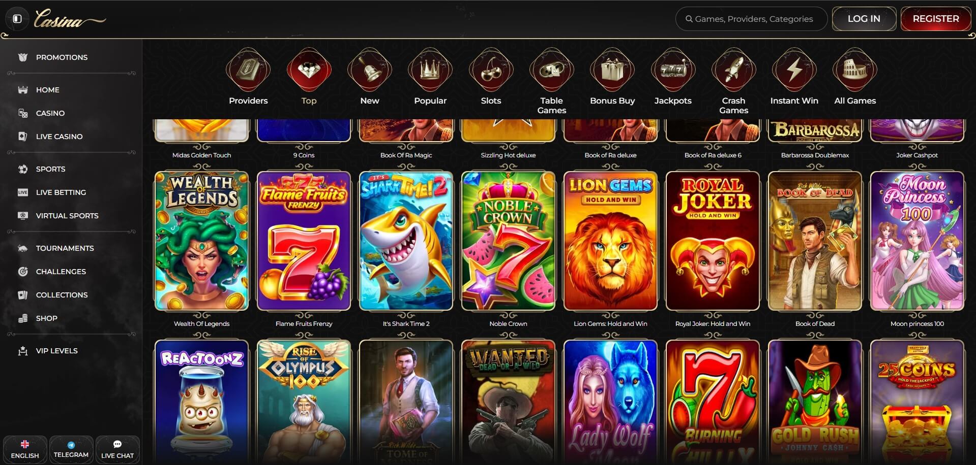 Casina Casino Games