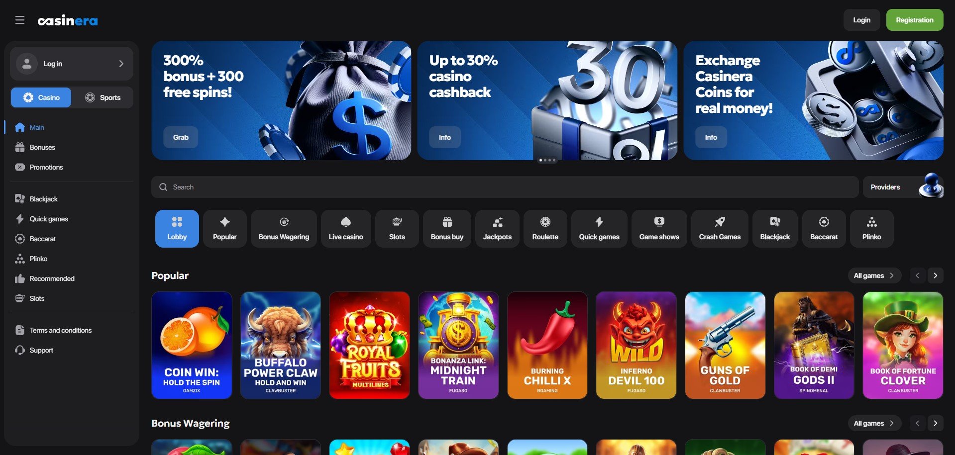 Casinera Casino Review