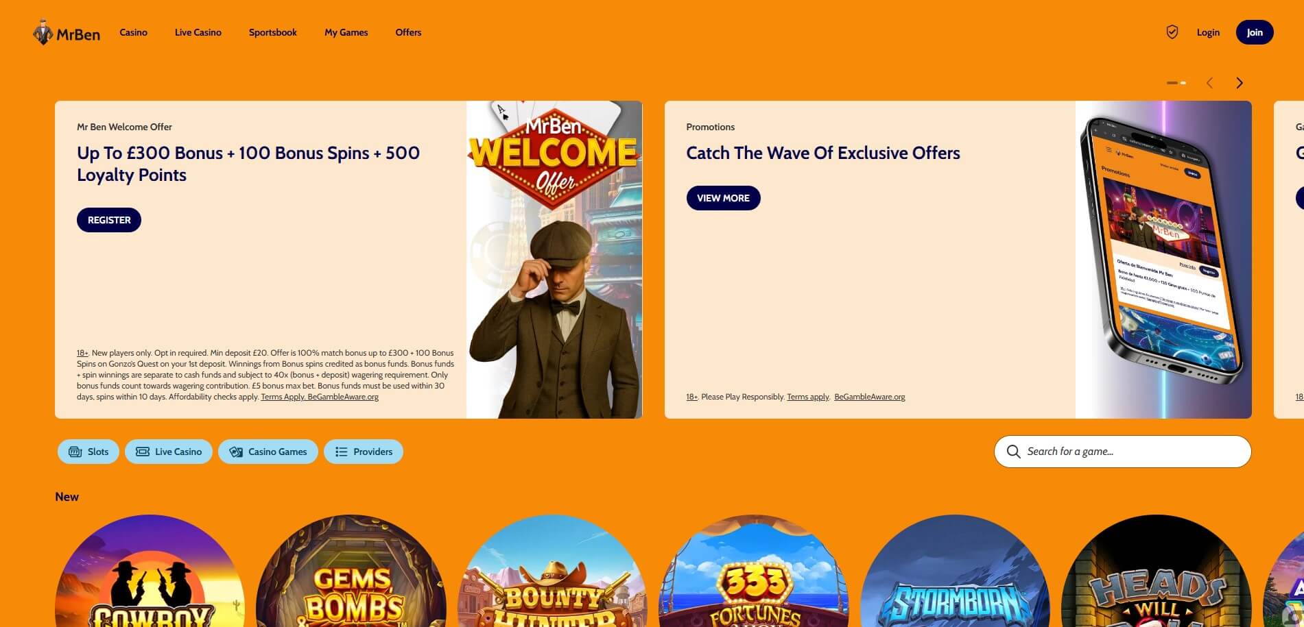MrBen Casino Review