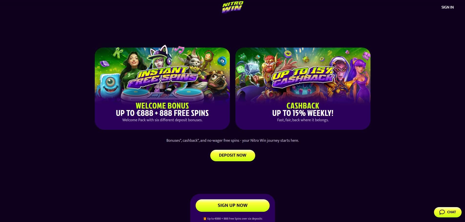 NitroWin Casino Promotions