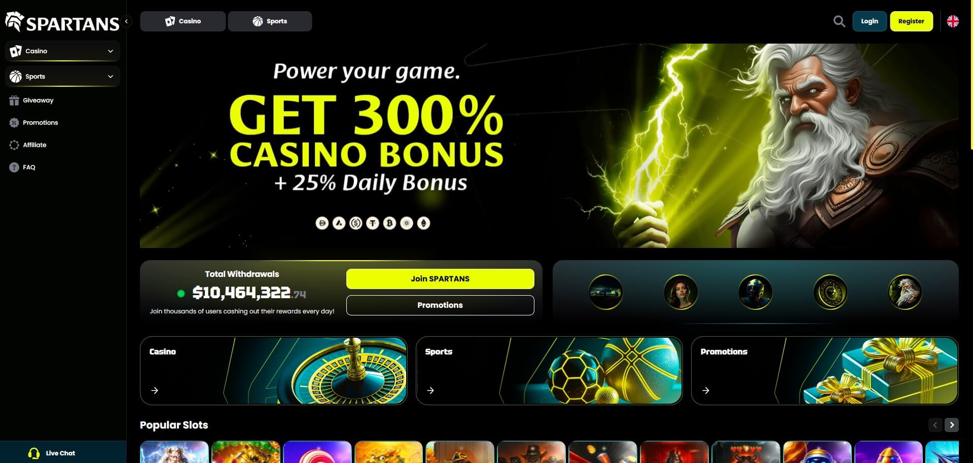 Spartans Casino Review