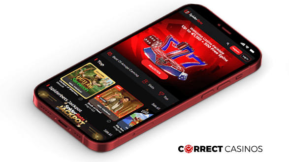 SpiderBets Casino Mobile Version