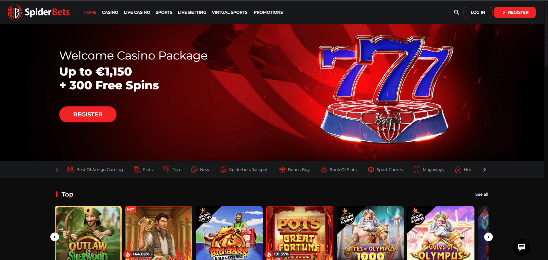 SpiderBets Casino Review