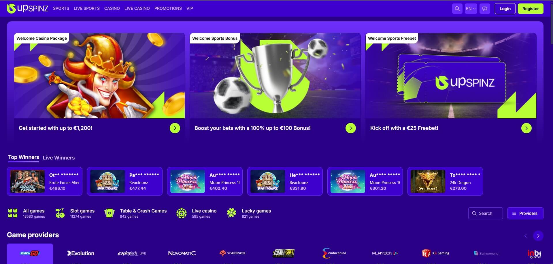 UpSpinz Casino Review