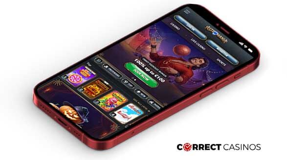 AstroMania Casino Mobile Version