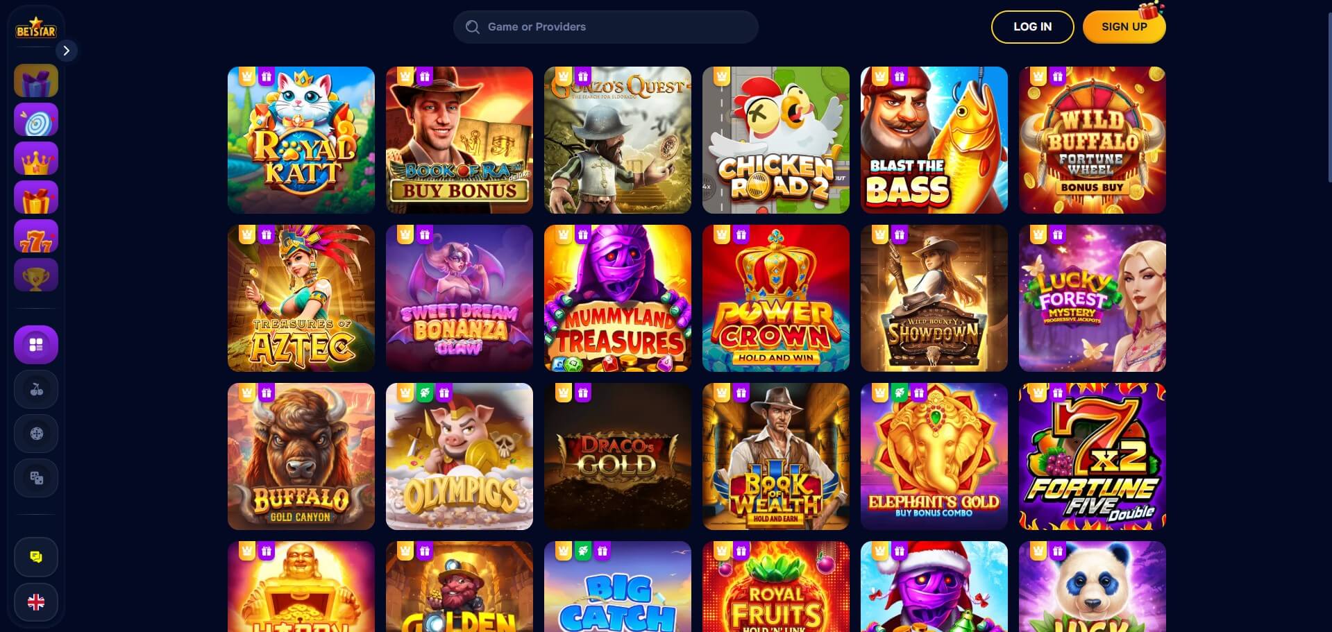 BetStar Casino Games