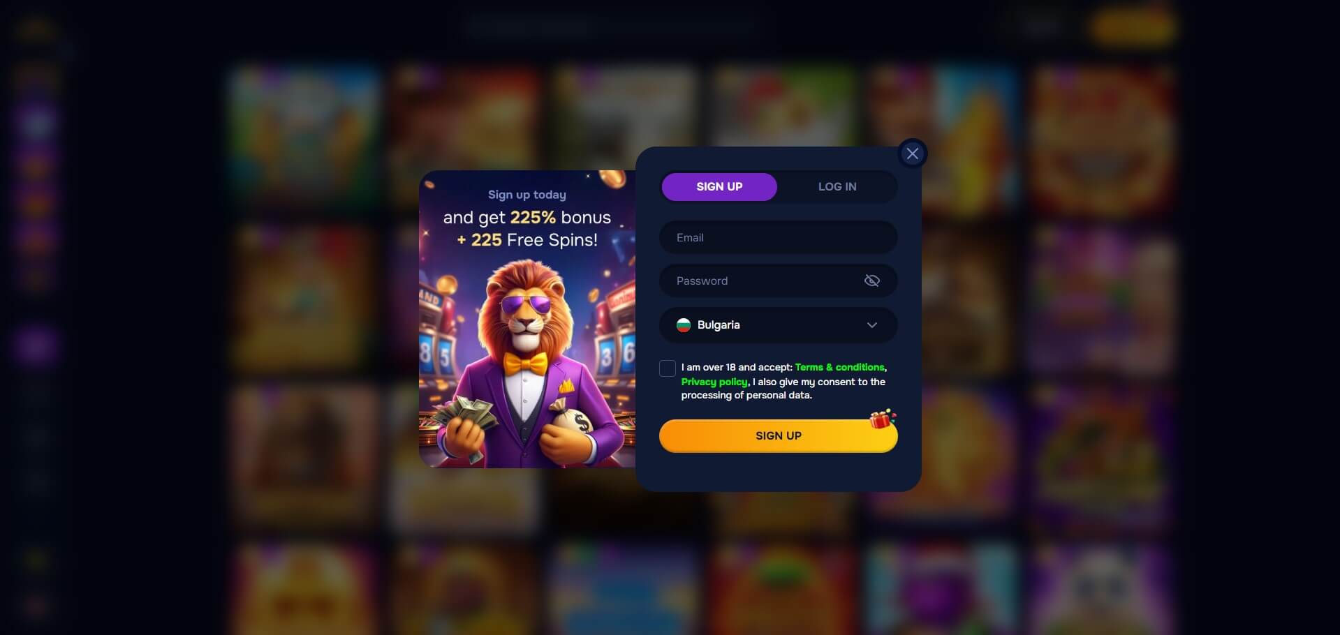 BetStar Casino Sign Up