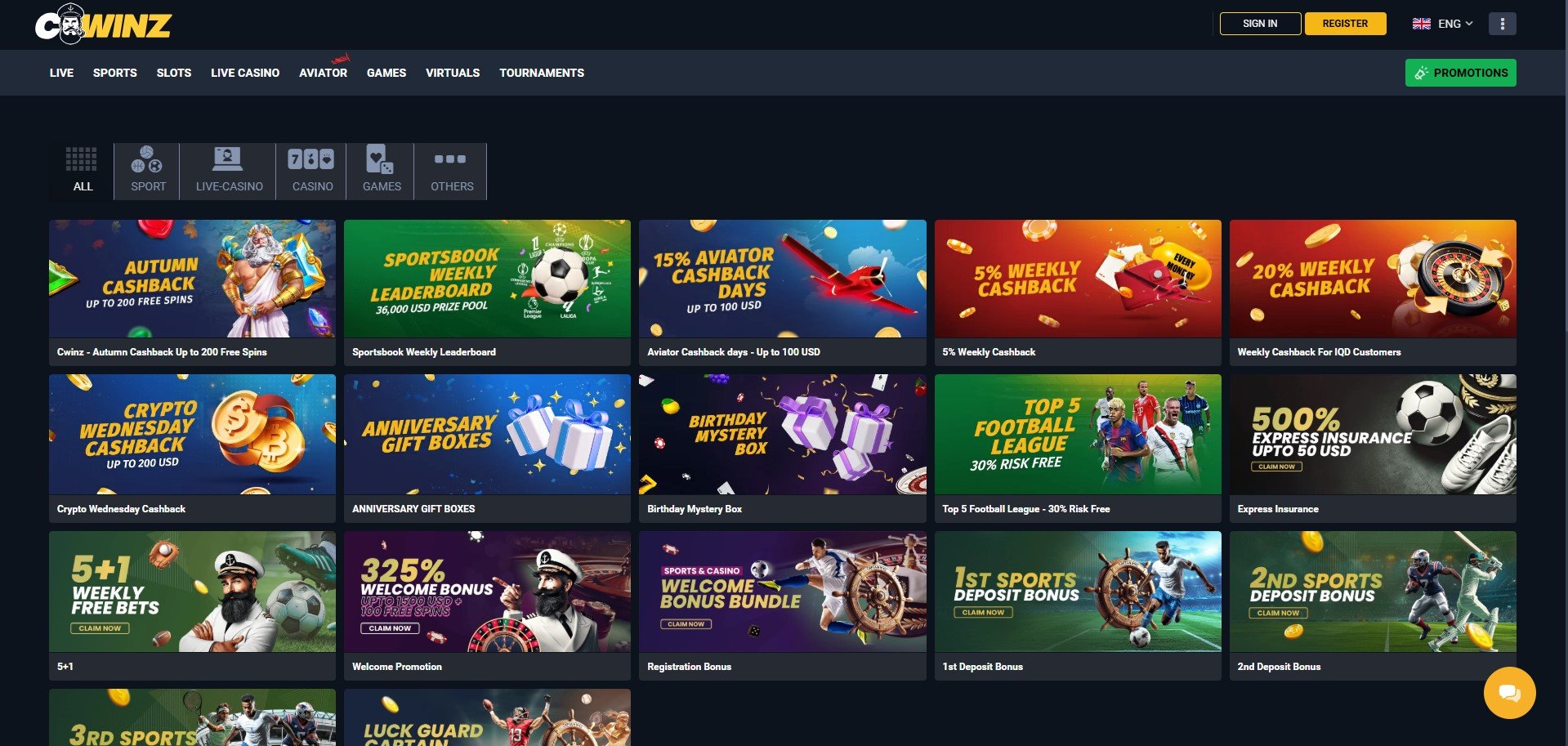 Cwinz Casino Promtions