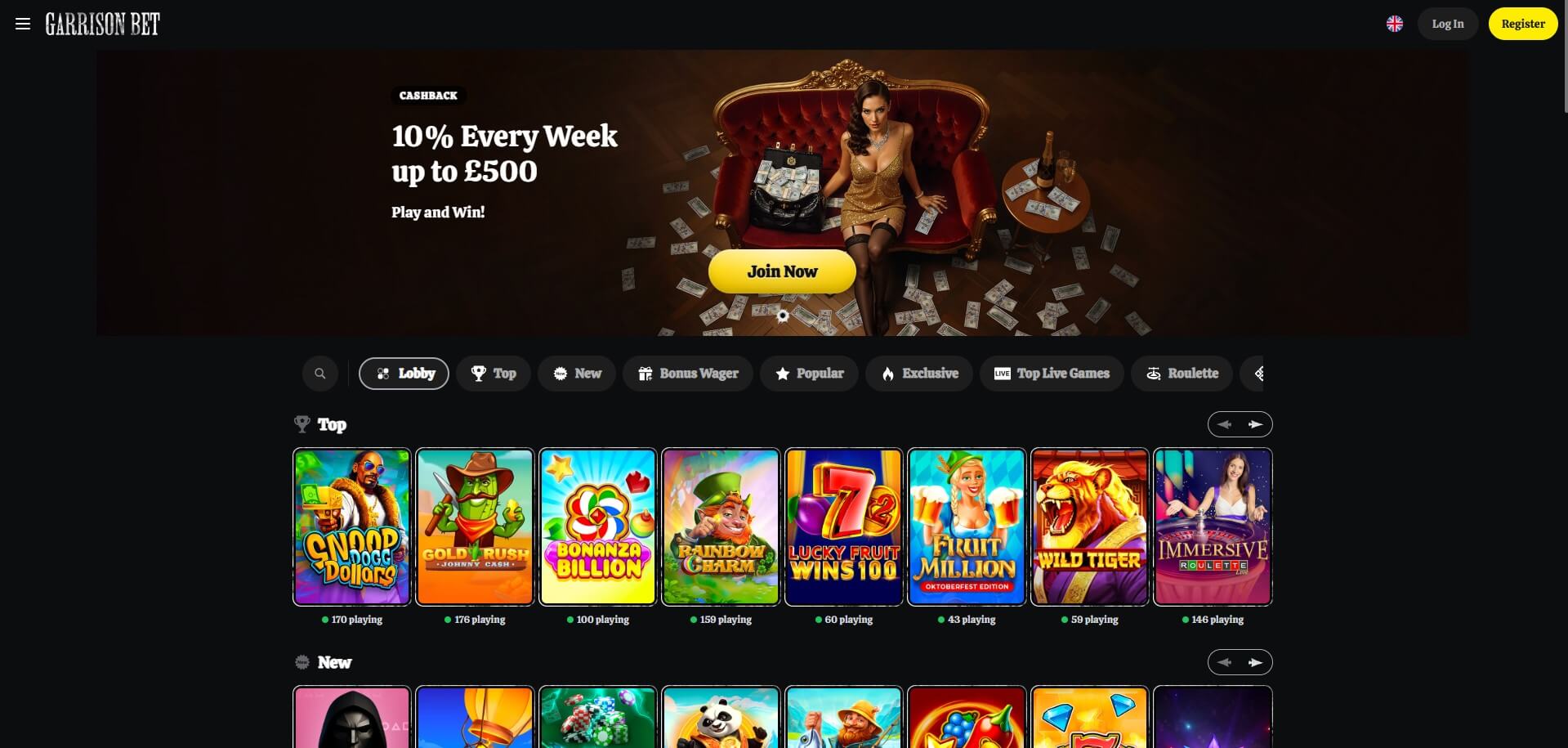 GarrisonBet Casino Review
