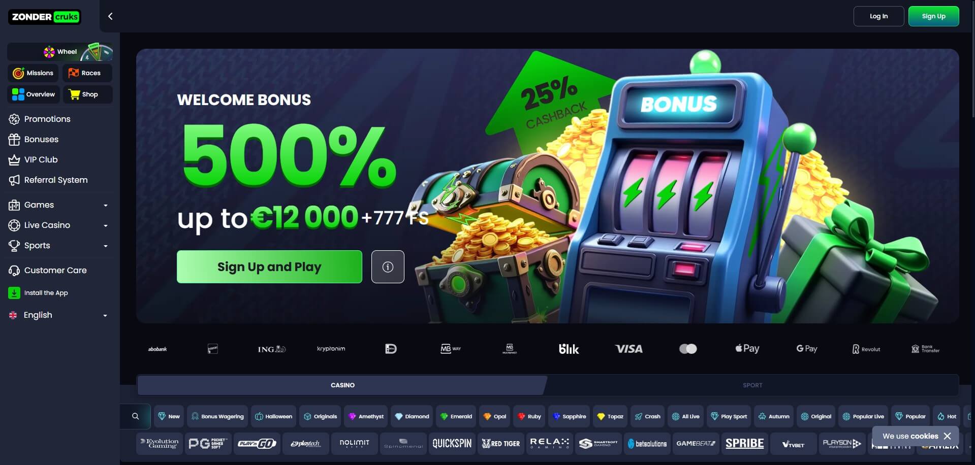 Zondercruks Casino Review