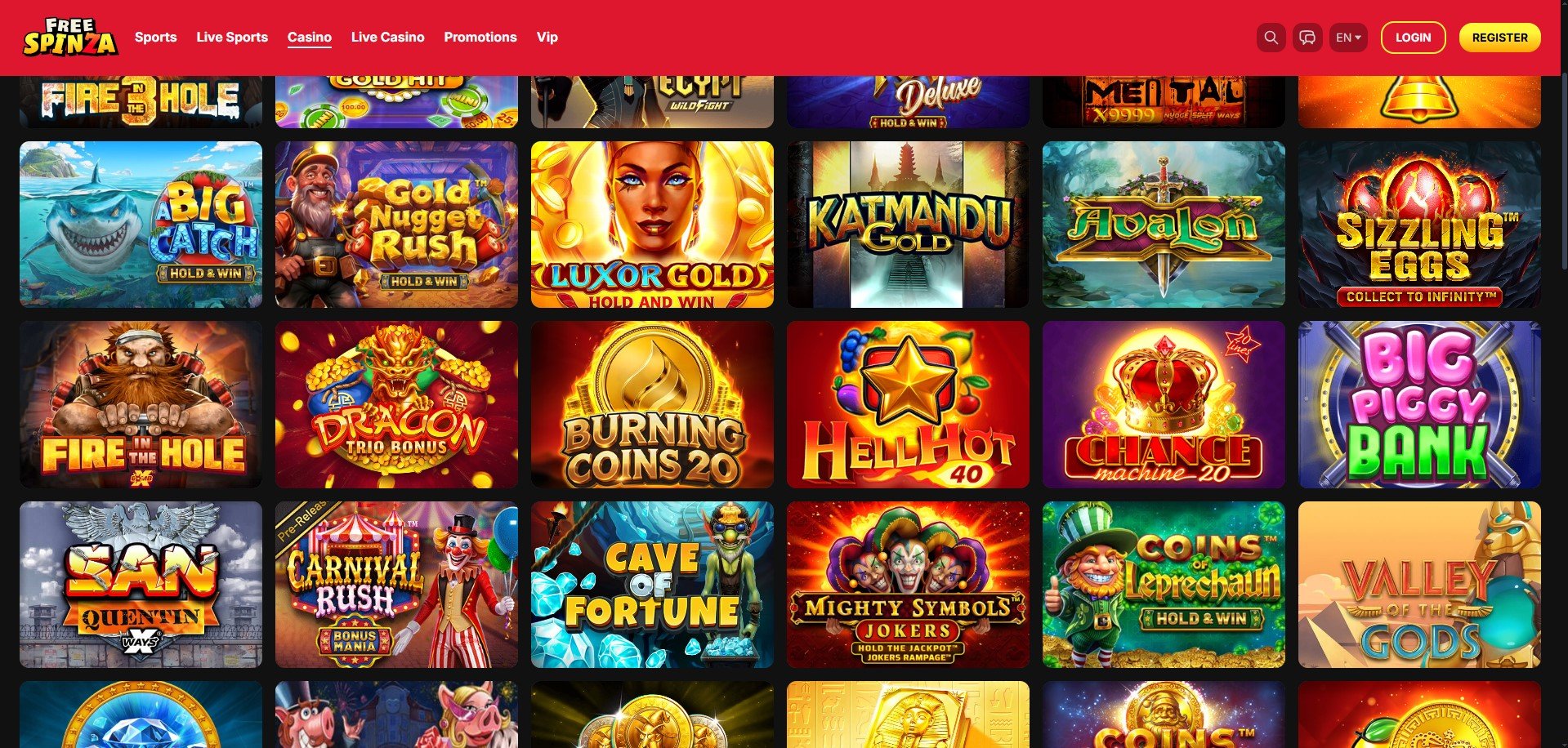 FreeSpinza Casino Games